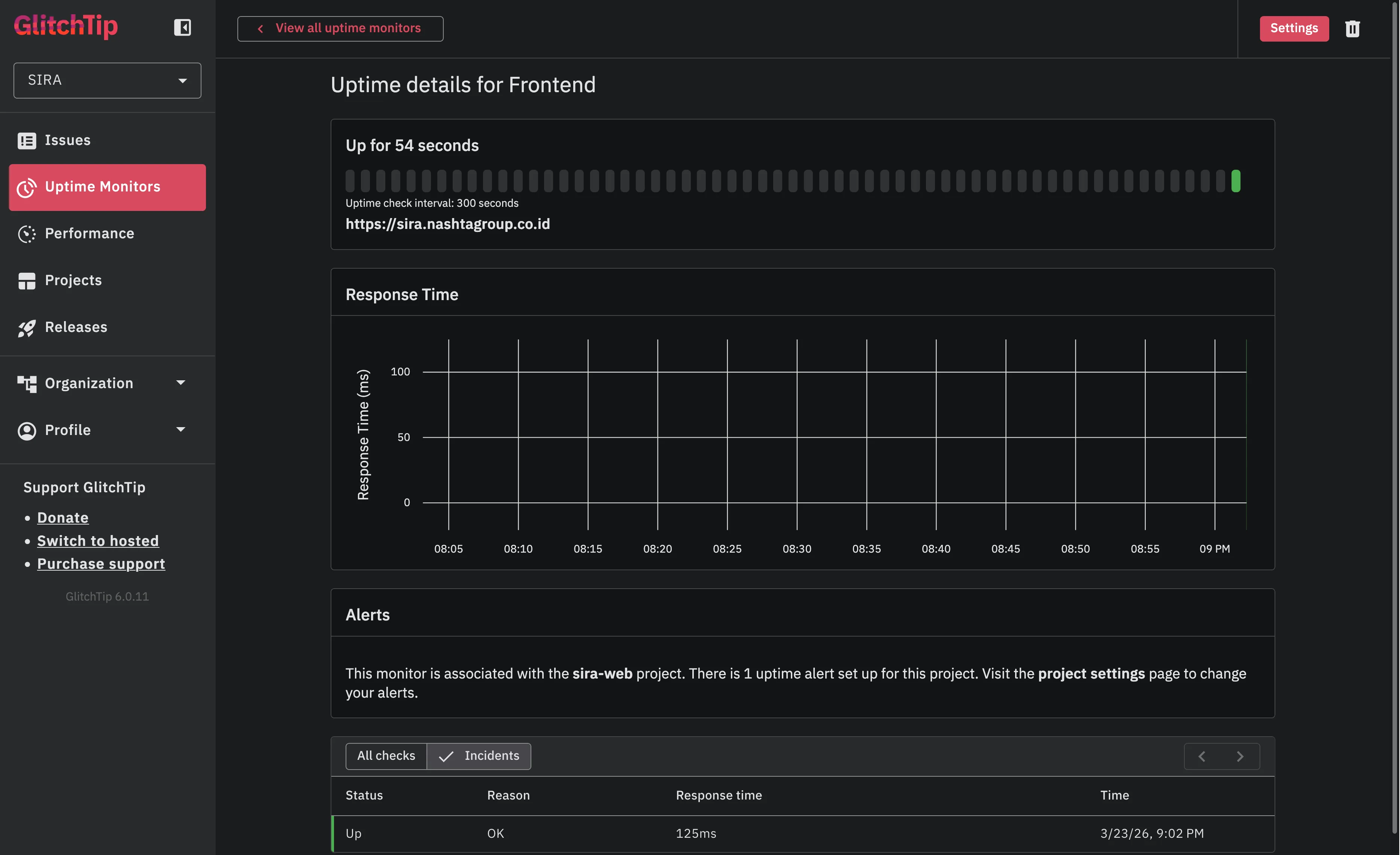 Frontend Monitor Detail